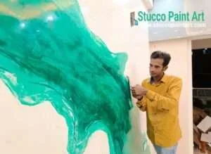 Stucco paint art