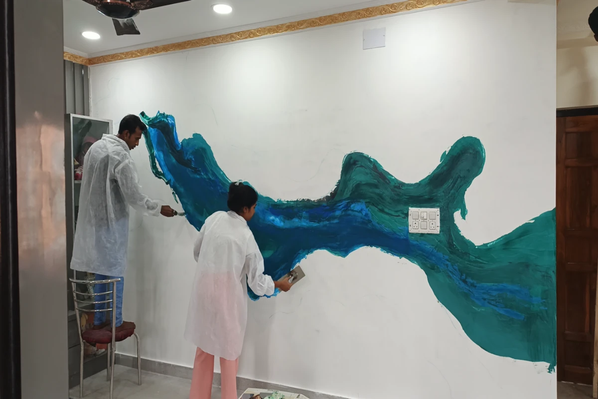 Stucco designs for living room