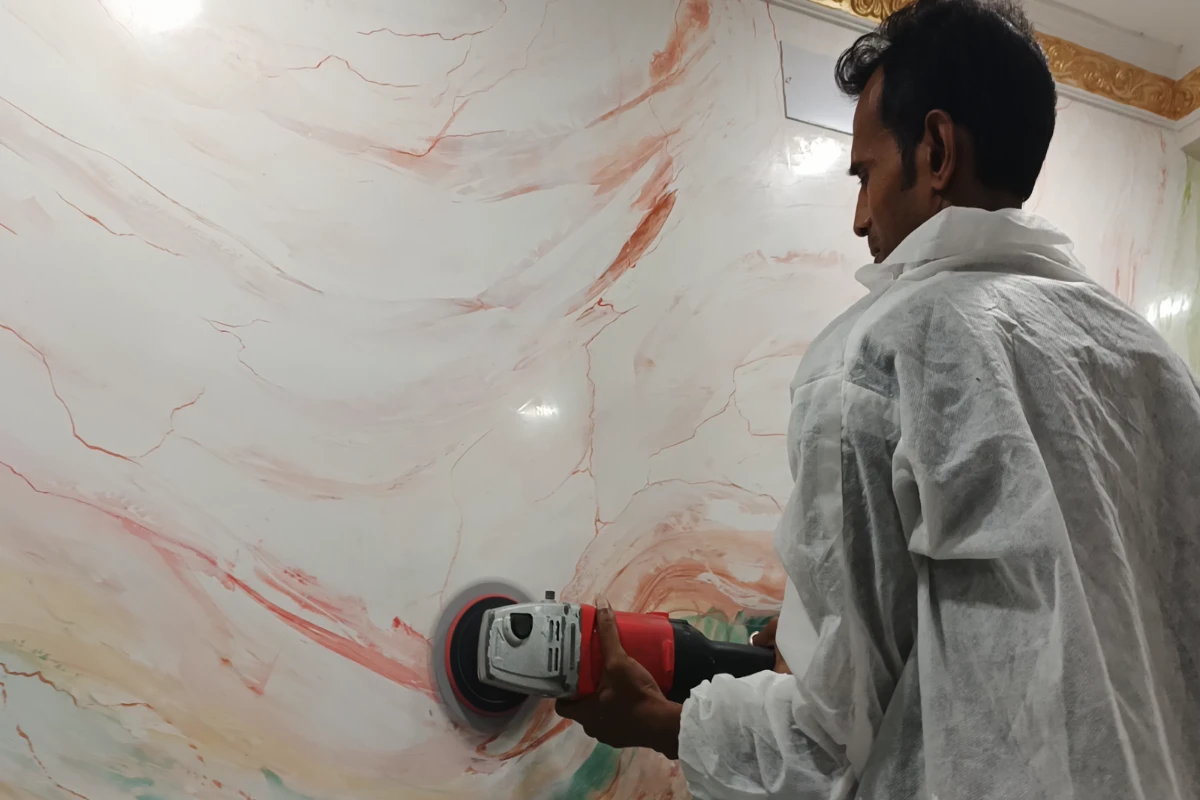 Stucco designs for living room