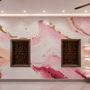 Luxury Stucco Mirror Marble Finish Wall Design